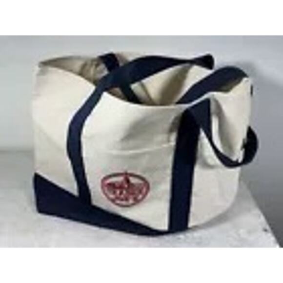 Trader Joe’s Bag Canvas Reusable Heavy Cotton Basic Style Shopping Navy Large - Picture 6 of 6